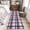 Purple, variant on Pink Black Plaid Round Area Rug 4 FT, Non Slip Indoor Outdoor Rug, Farmhouse Pink Black Checkered Washable Soft Circular Carpet Non-Shedding Floor Mat for Coffee Table Nursery Foyer Balcony