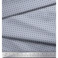 thumbnail image 2 of Soimoi Blue Poly Georgette Fabric Artistic Geometric Print Sewing Fabric Yard 52 Inch Wide, 2 of 5