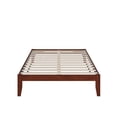 thumbnail image 3 of AFI Colorado Solid Wood Full Size Modern Platform Bed in Walnut, 3 of 7