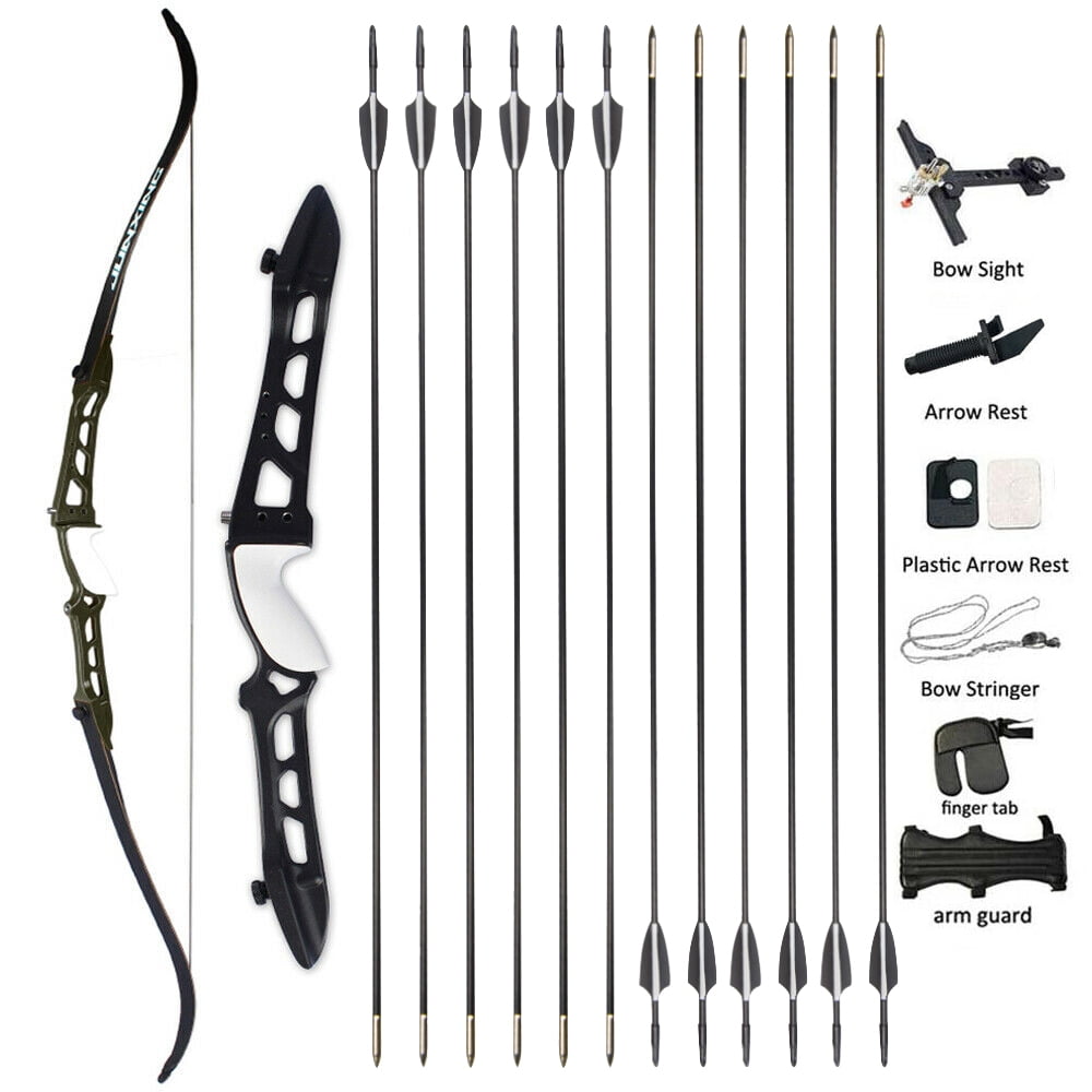 JUNXING F158 Recurve Bow Competitive Training,68'' Adult Archery Kit