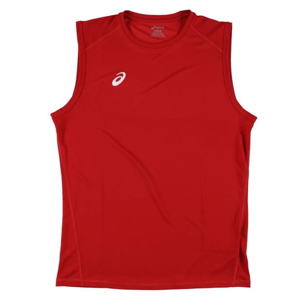 ASICS Mens Circuit 2 Workout Activewear Tank Top, red, S