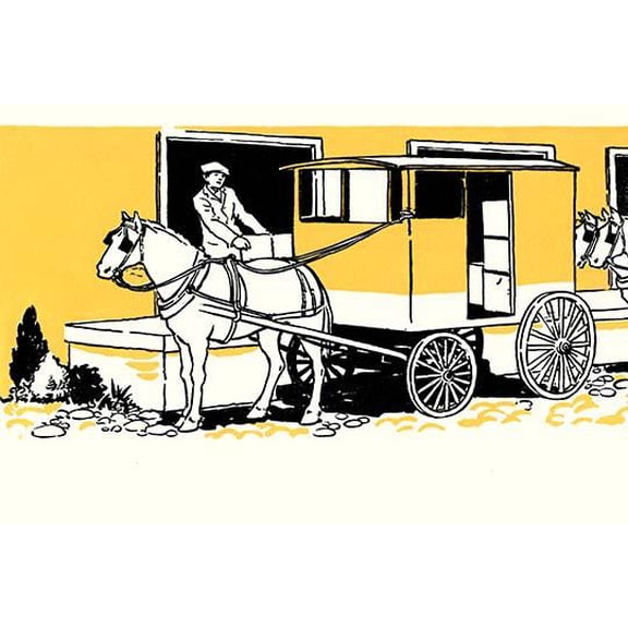 Loading the Delivery Wagon-Fine Art Canvas Print (20" x 30")