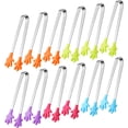 thumbnail image 1 of Pinzas de silicona con forma de mano, minipinzas de cocina pequeñas y pequeñas para alimentos, azúcar, hielo, ensalada, Buffet (12 piezas) Fokelyi LRWJ470, 1 of 7