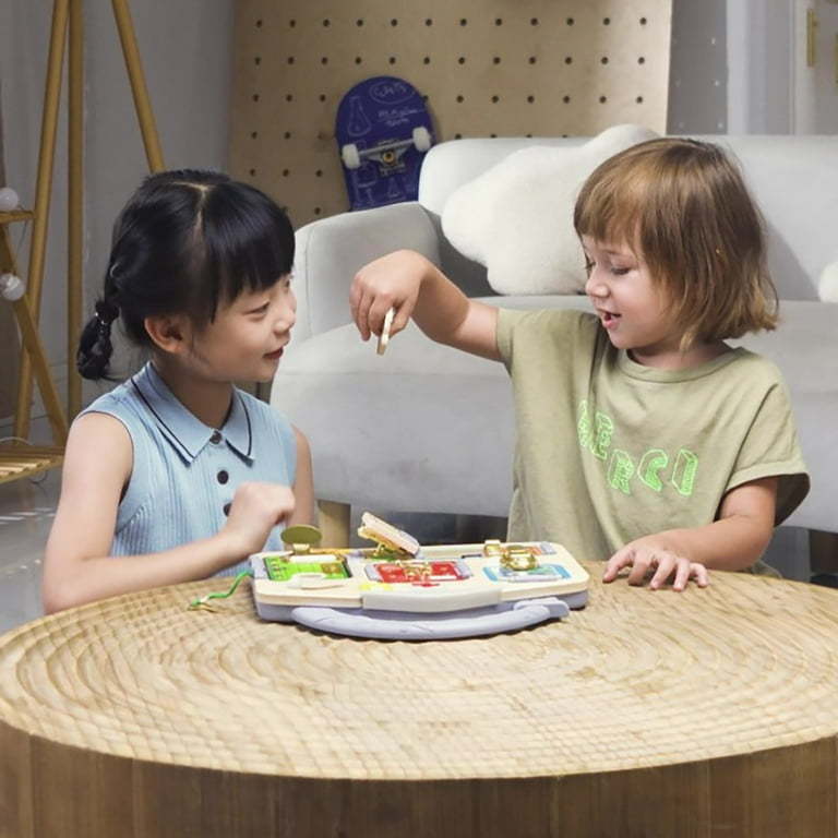 Hape: Lock Learn Playboard Moving Parts Toy, Door Opening