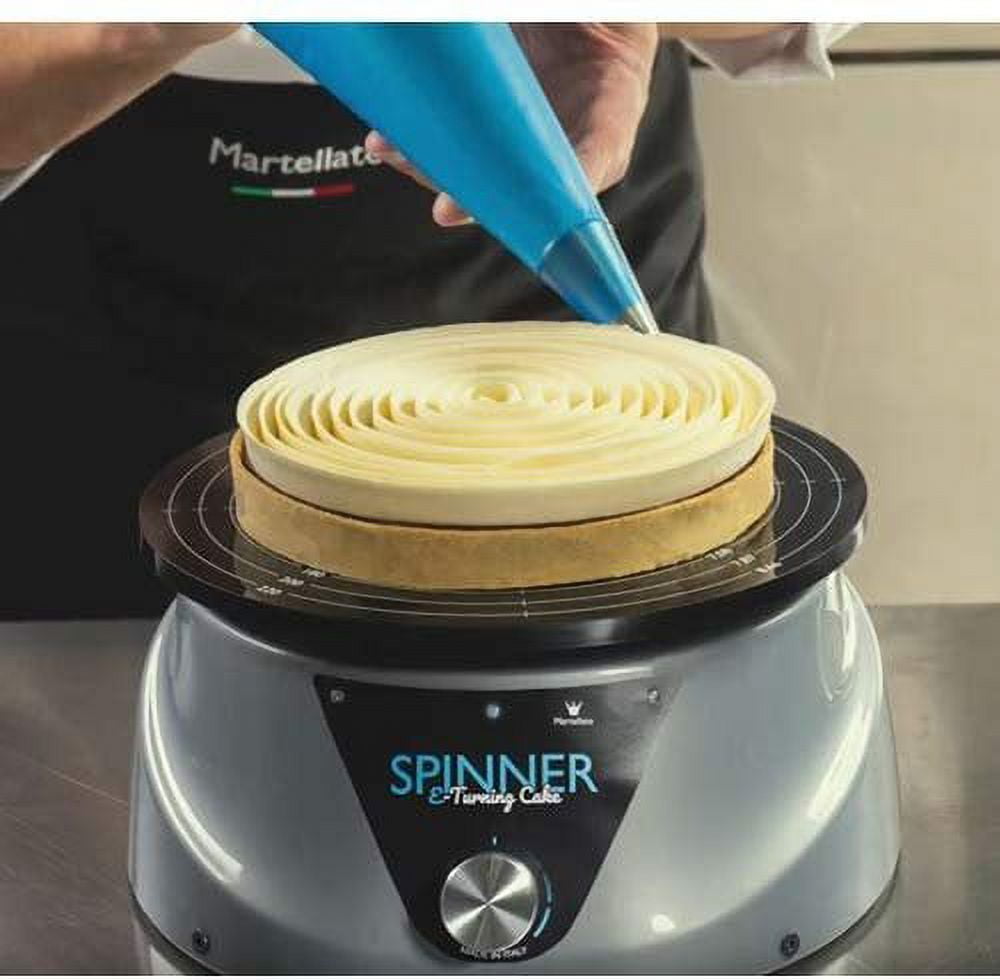 The SPINNER Electric Cake-Decorating Turntable. Simplifies work of experts  who decorate cakes and single-portion desserts: leaving your hands free  to, By Ecotel