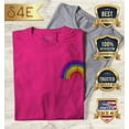 thumbnail image 2 of S4E Women's Rainbow Flag LGBTQ Gay Pride T-Shirt Small Heliconia Pink, 2 of 4