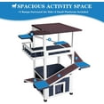 thumbnail image 2 of 4 Tiers Outdoor Cat House 45.1" Feral Cat Shelter Weatherproof Outside Enclosure for Multiple Cats, 2 of 7
