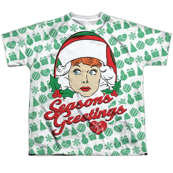 I Love Lucy - Secret Pattern - Youth Short Sleeve Shirt - Large