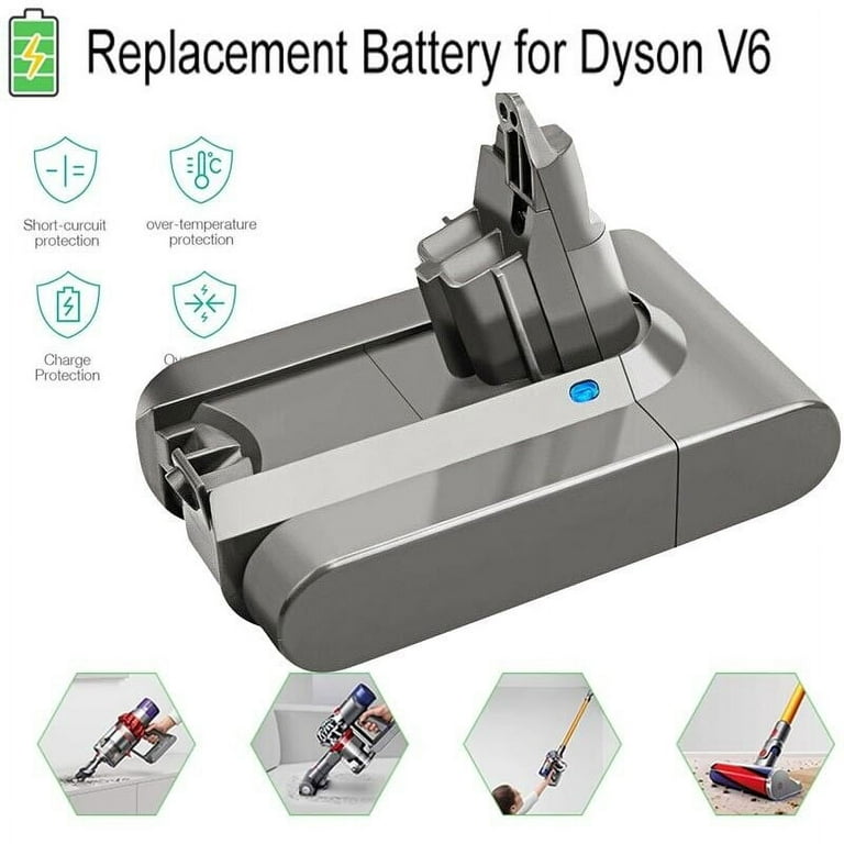 Dyson 967810-21 Batterie Li-Ion d'origine 21,6 V 2000 mAh pour aspirateur  Dyson DC58, DC59, V6