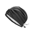 thumbnail image 6 of Unique Bargains 1 Pc Breathable Knotted Swimming Cap Black White, 6 of 6