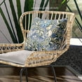 thumbnail image 2 of Amrita Sen Designs  20 x 20 in. Flying Floral Paisley Suede Zippered Pillow with Insert - Grey, Green & Beige, 2 of 5