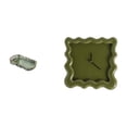 thumbnail image 1 of Elegante Bandeja Para Tocador Y Reloj De Pared Cuadrado Para Cocina, Estudio, Casa De Campo, Cafetería, Desayuno, Almacenamiento De Fruta Y Adorno Silencioso Y Preciso., 1 of 8