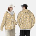 thumbnail image 4 of Daiia Daisies Flowers UPF 50+ Sun Protection Hoodie Jacket Lightweight Long Sleeve Sun Shirt for Women Men with Pocket Hiking Outdoor-X-Large, 4 of 7
