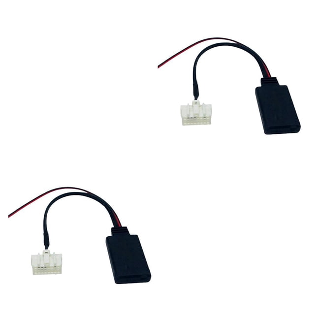 Speravity Adaptador de música, suministros para coche, Cable de Audio, conexión de conector de rendimiento estable, accesorios mejorados de Sin Micrófono 2piezas