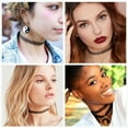 thumbnail image 3 of BodyJ4You 12PC Tattoo Choker Necklace Set - 90s Accessories Women Teen Girls - Black Gothic Bohemian Classic Velvet Lace - Summer Style Gift Idea, 3 of 8