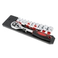 thumbnail image 1 of de llave de trinquete de 12 piezas de 1/4 pulgadas, herramientas de reparación de automóviles, enchufe métrico de 10 piezas y 1 varilla de extensi Soledad  Zócalo de reparación de automóviles, 1 of 10