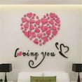 thumbnail image 4 of Harpi Wall Decals Clearance Hot Pink Heart DIY Removable Vinyl Decal Art Mural Wall Stickers Home Room Decor, 4 of 4