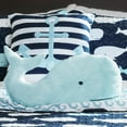 thumbnail image 2 of Lush Decor Whale Kids Animal Print Polyester Reversible Quilt, Full/Queen, Pink/Aqua, 5-Pc Set, 2 of 8