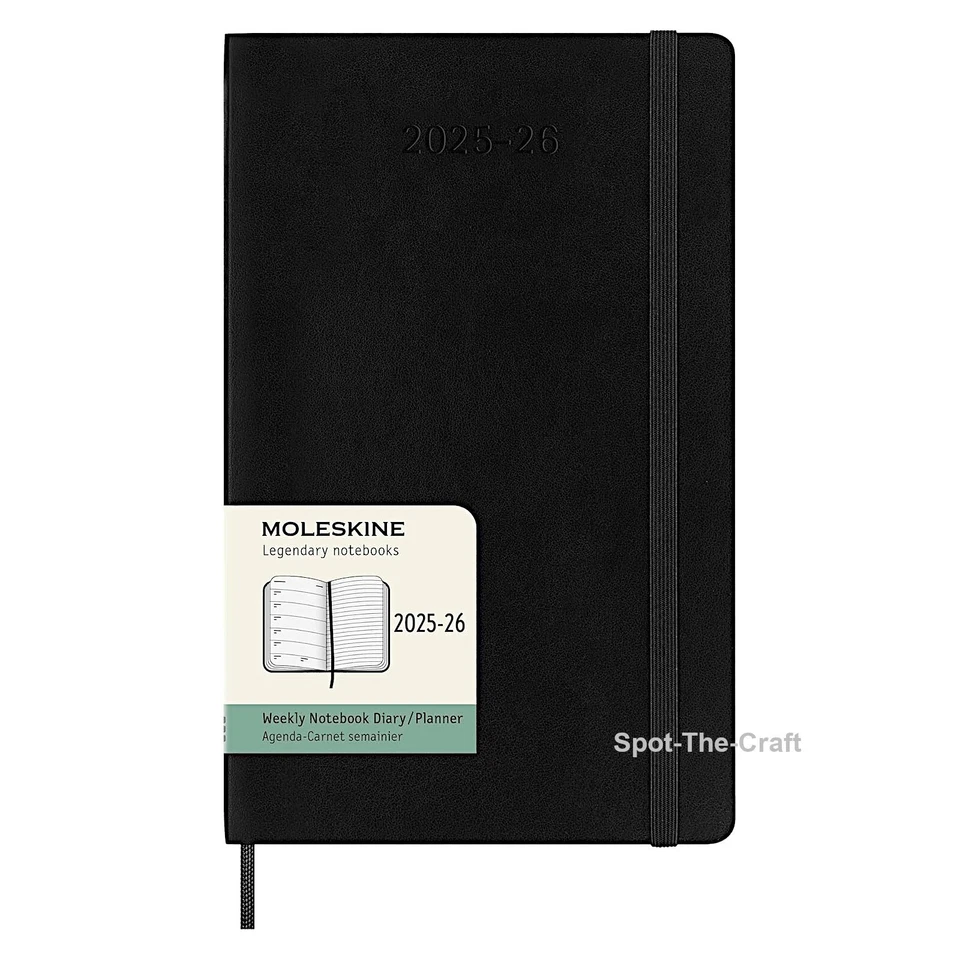 Moleskine Planner 18 Months 2025 To 2026 Weekly Notebook Diary Large Soft