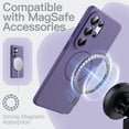 thumbnail image 3 of JETech Magnetic Silicone Case for Samsung Galaxy S26 Ultra, Compatible with MagSafe, Silky Touch (Heron Purple), 3 of 7