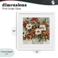 thumbnail image 4 of Stupell Industries Farmhouse Muted Vibe Bouquet White Framed Print Under Glass, 13 x 13, by Carol Robinson, 4 of 8
