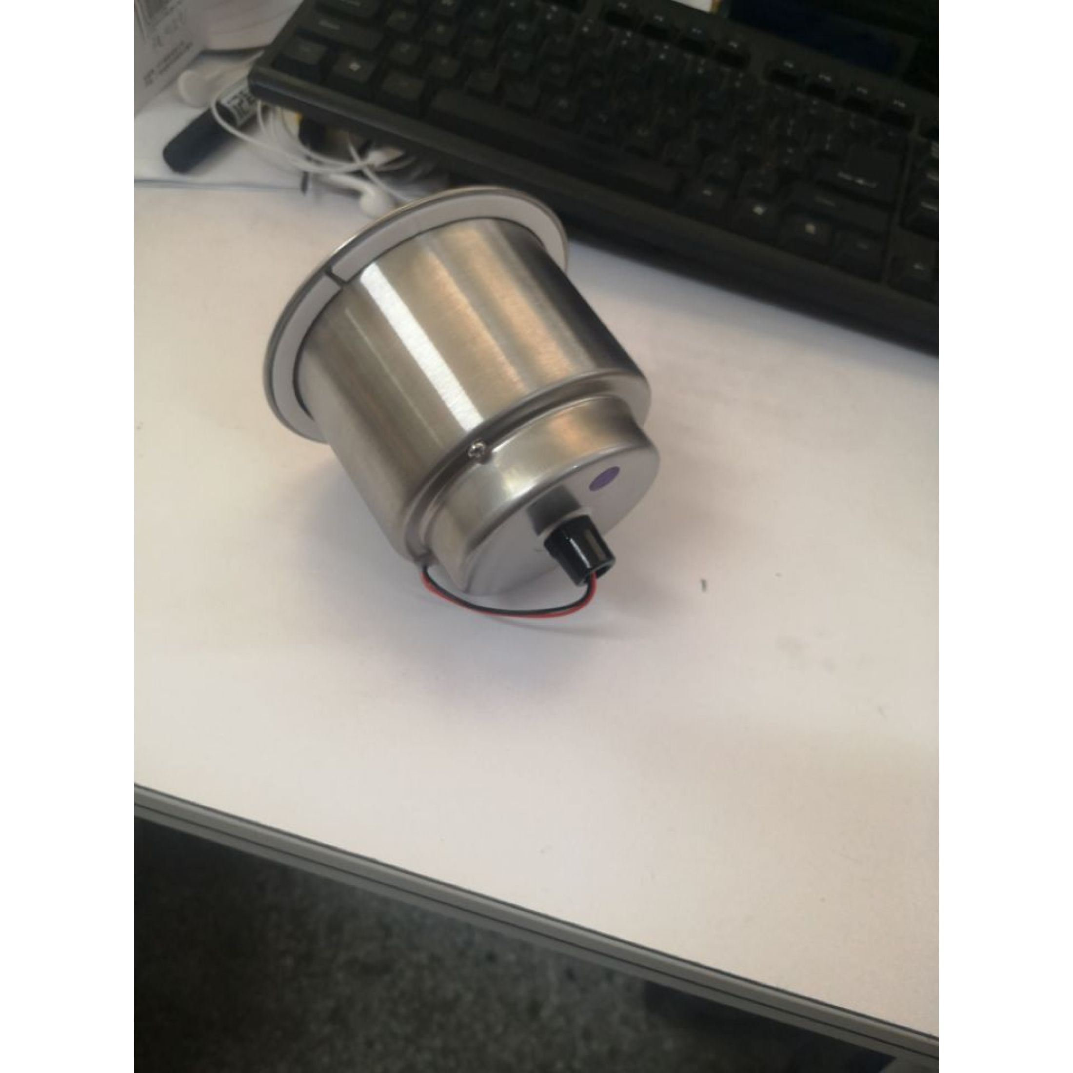 MoreChioce Stainless Steel Drink Cup Holder LED Lighted Cup Holder