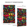 thumbnail image 3 of DouZhe 1-Gang Blank Wallplate, Cartoon Colourful Face Doodle Decorative Wall Plates, 3 of 7
