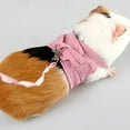 thumbnail image 3 of Small Pet Guinea Pig Rabbit Harness and Leash Blue Stripe Chest Strap Vest for Animals Guinea Pig Chinchilla Rabbit Rat Squirrel, 3 of 9