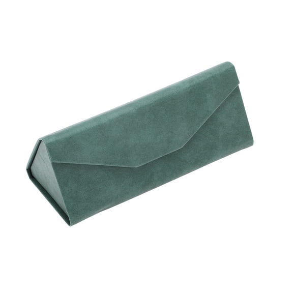 Unique Bargains Triangle Folding Eyeglasses Case Eyeglasses Storage Green