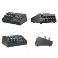 thumbnail image 3 of Yeacher AM-228 Ultra-compact Low Noise 8 Channels Metal Mono Stereo Audio Sound Mixer with Power Adapter Cable, 3 of 7