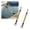 16in golden, variant on Dandelion 2 Pcs Black Dock Rods for Boat Docking, Mooring Poles with Bungee Lines
