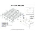 thumbnail image 6 of Concord Platform Bed with Flat Panel Foot Board and 2 Urban Bed Drawers, Multiple Colors, Multiple Sizes, 6 of 8