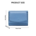 thumbnail image 6 of MFFOR Leather Coin Pouch Purse for Women Mini Travel Change Wallet, Elephant Grey, 6 of 7