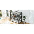 thumbnail image 4 of Black Metal Triple Bunk Bed - Twin Size, Space-Saving Design, Sturdy Steel Frame for Bedroom, Dorm. No Box Spring Needed, Easy Assembly., 4 of 14