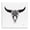 Southwestern Glam Cattle Skull, variant on Stupell Industries Glam Western Fashion Skull Black Floating Frame Canvas Art, 18 x 18, by Amanda Greenwood