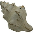thumbnail image 1 of Set of 4 Weathered White And Gold Paper Mache Seashell Decoration, 1 of 1
