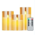 thumbnail image 1 of Zootealy LED Flameless Candle Set with Remote Control and Glass Holders - Realistic Flickering Warm Light, Long-lasting Battery Operated Candles for Home Decor, Parties, and Special Occasions, 1 of 7
