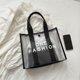 thumbnail image 3 of Bolsa de hombro para mujer Bolsas de viaje transparentes de PVC de moda con billetera (negro) Ndcxsfigh Para Estrenar, 3 of 9
