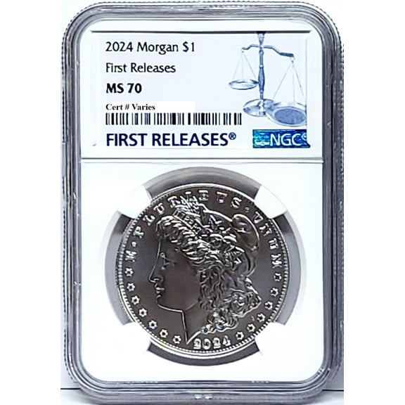 2024 uncirculated morgan silver dollar ngc ms 70 first releases fr