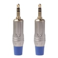 thumbnail image 1 of MERIGLARE Lots 2 Zinc Alloy 3.5mm Plug Connector Audio Stereo for Cable DIY Accessory, 1 of 9