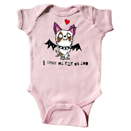 

Inktastic Valentine s Day Goth Bat Dog Spaz I Have My Eye On You! Gift Baby Boy or Baby Girl Bodysuit