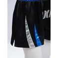 thumbnail image 7 of YiZYiF Kids Boys Boxing Outfits Metallic Trim Satin Belted Hooded Cloak Robe and Martial Arts MMA Blue&Silver 14, 7 of 7