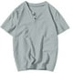 thumbnail image 2 of pstuiky camisetas de hombre, Camisa de manga corta con cuello para hombre, estilo casual, con cuello y media cremallera, con sensación de hielo y perla camisetas de hombre l, 2 of 8