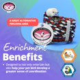thumbnail image 7 of Super Bird Creations SB323 Small Bungee Bird Toy - Rope Perch for Canary, Parakeets, Cockatiels, Finch, Lovebirds - Colorful Swinging Perch - Bungee Toy for Small Birds & in Bird Cages, 7 of 7