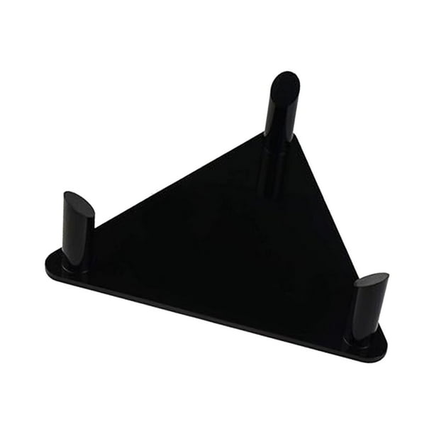 Soporte de acrílico para exhibición de balones, estable, triangular, para escritorio Negro