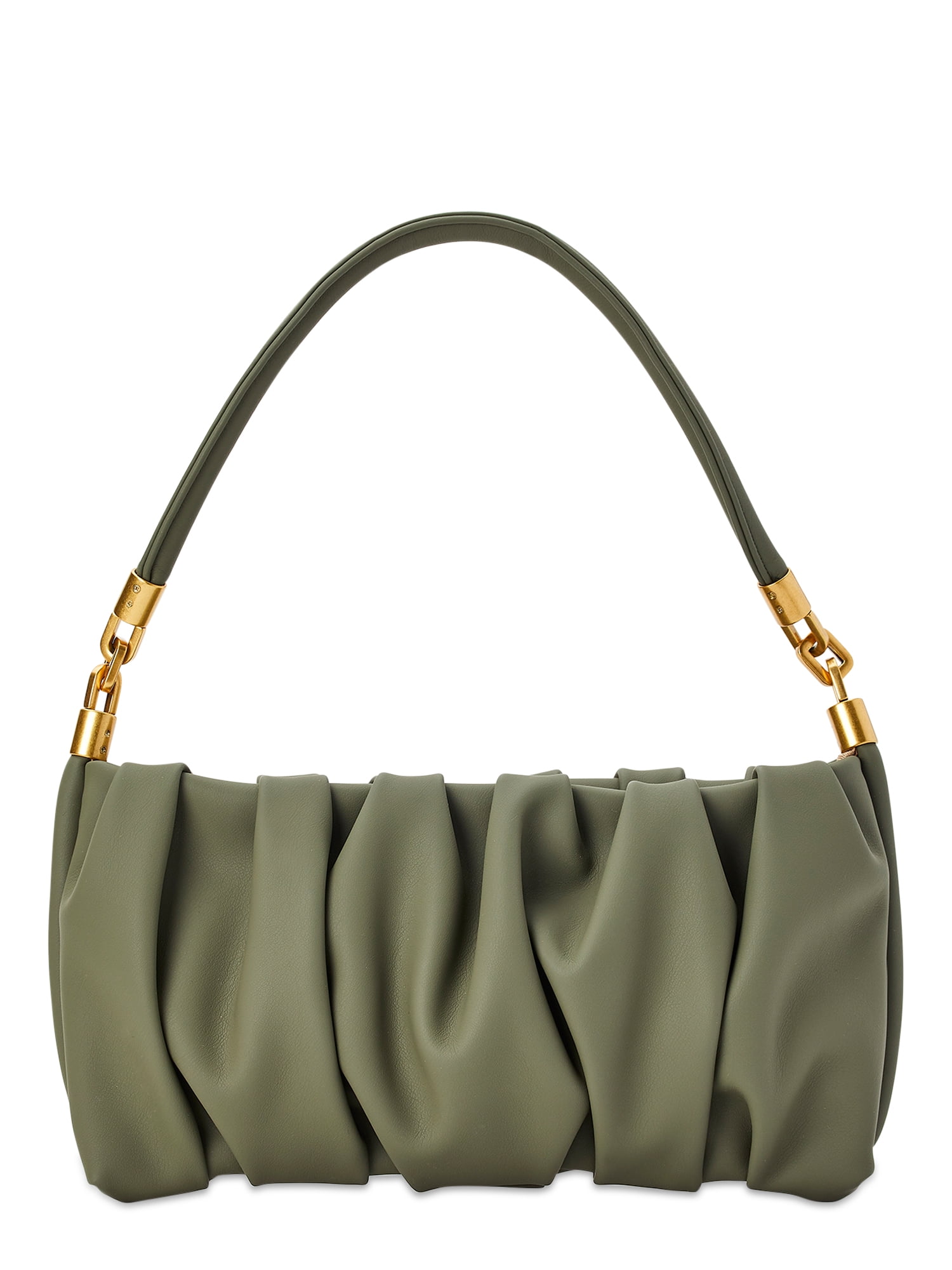 Scoop Women's Ruched Shoulder Bag Green