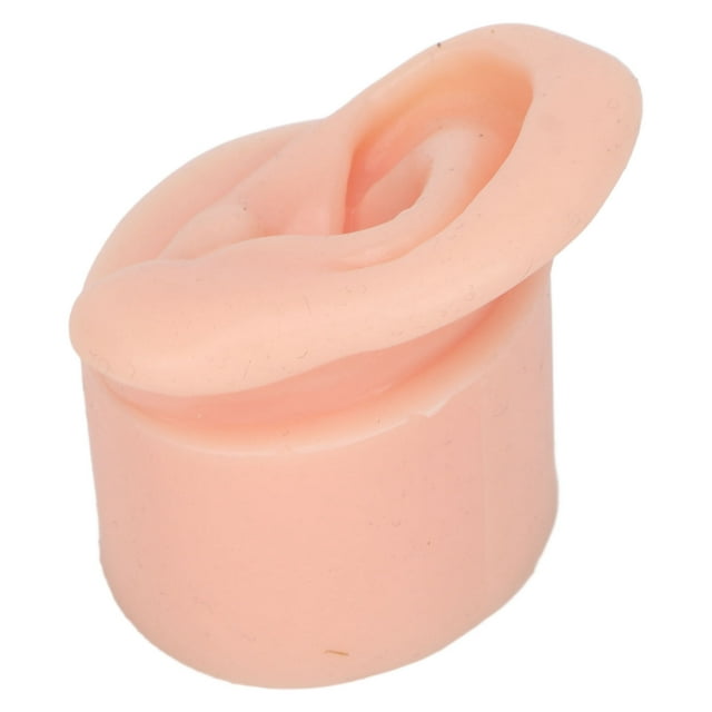 Silicone Piercing Model, Silicone Ear Model, Flexible, Soft, Reusable, High Simulation, Piercing, Ear Model for Educational Display, Ear Model