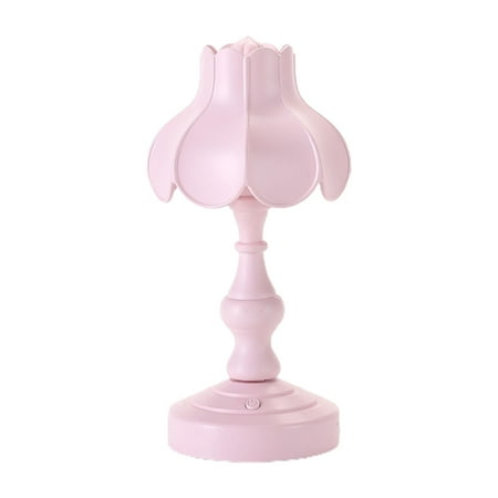 

✪ Creative Retro Lotus Leaf Lampshade Desktop Night Light Touch Control Desk Lamp