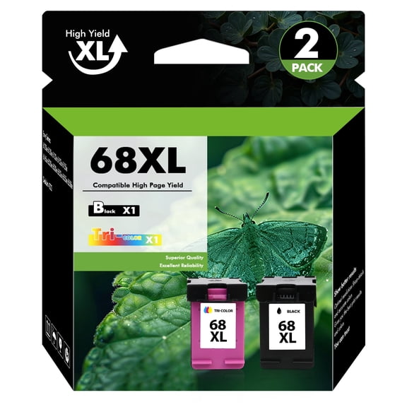 68 Ink cartridge 68XL Compatible for HP 68 Ink 68 XL Combo Pack