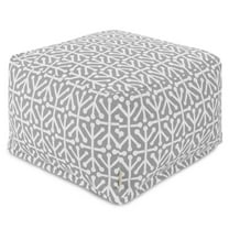 Majestic Home Goods Ottoman Pouf Aruba Gray